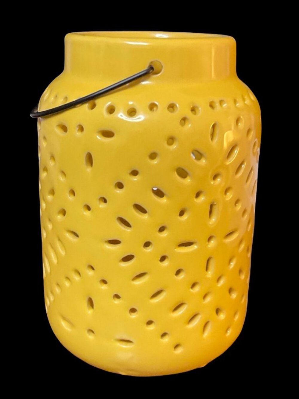 Yellow Ceramic Lantern